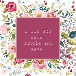Closet clean out! Bundle any 3 items for $20 🤑